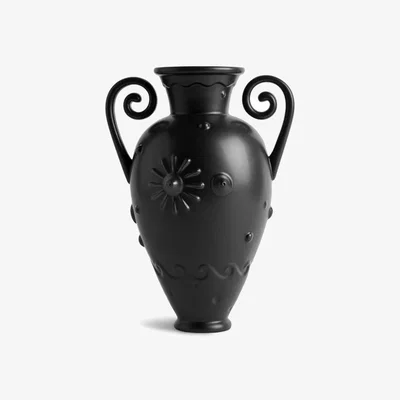 Tobias Oliver L'Objet | Pantheon Orpheus Amphora Vase | Black