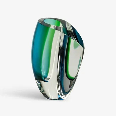 Tobias Oliver Kosta Boda | Mirage Vase Green/Blue