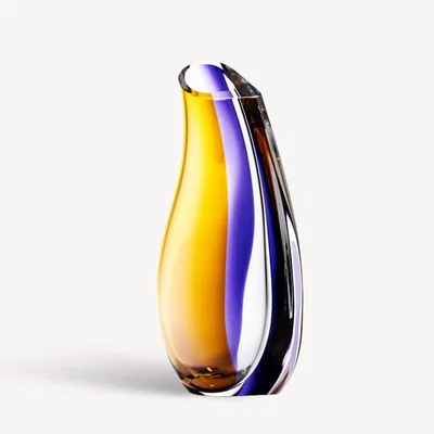 Tobias Oliver Kosta Boda | Orchid Vase Lilac/Amber