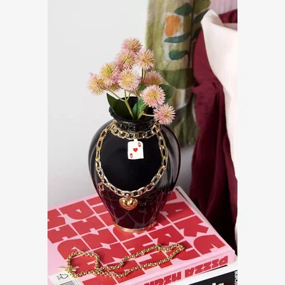 Urban Outfitters Charm Vase - Black ALL at Urban Outfitters