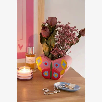 Urban Outfitters ban. do Butterfly Vase 14.9cm x 7.6cm x 10.1cm at Urban Outfitters