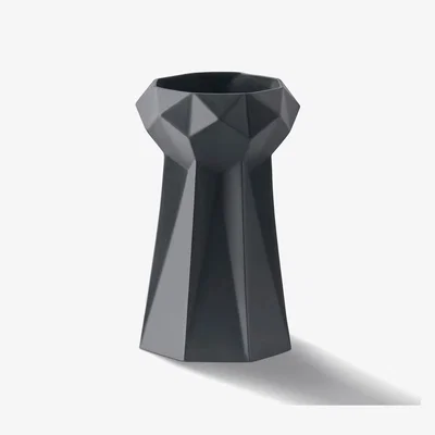 Wolf & Badger Decorative Queen Vase, Black Colour Esma Dereboy