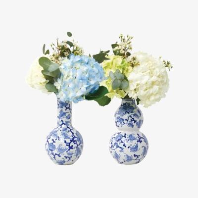 Wolf & Badger Blue / White Dutch Delft Gourd Vase | Casabyjj