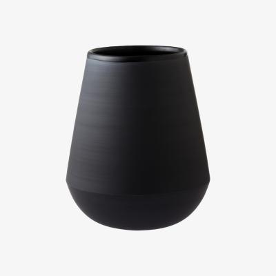 Wolf & Badger Gold / Black Vase · Eclipse Vaidava Ceramics