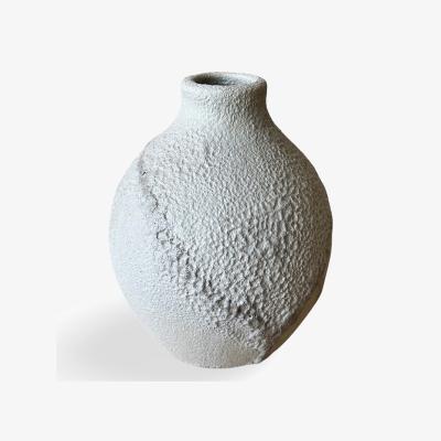 Wolf & Badger Grey Gray Ara Crater Vase Gina Desantis Ceramics