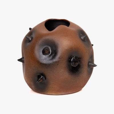 Wolf & Badger Brown Tan Tumbleweed Vase, Handmade Home Decoration Generazione Zordan