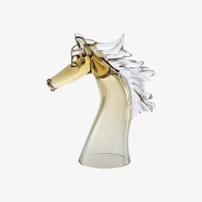 Wolf & Badger Derby Handcrafted Horse Beer Glass - Brown | Sghr Sugahara
