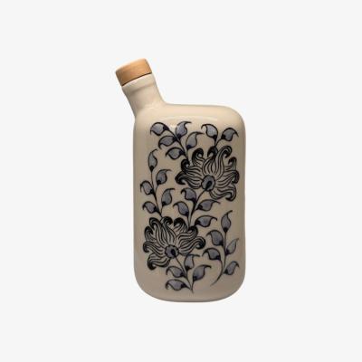 Wolf & Badger Blue / White Artisan Crafted Christmas Flower Bottle And Vase | Black and Wild