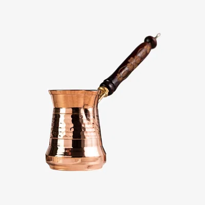 Wolf & Badger Brown Handcrafted Copper Turkish Coffee Maker - Single Serve | Modeditions