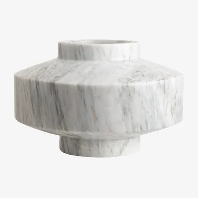 Wolf & Badger Girovago Marble White Vase And Jacob