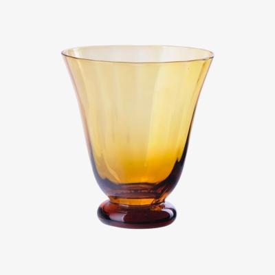 Wolf & Badger Yellow / Orange Classic Amber Glass - Set Of Six | Casabyjj