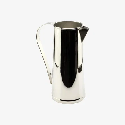 Wolf & Badger Silver Handcrafted Chrome-Plated Pure Copper Pitcher | Anatoliacraft