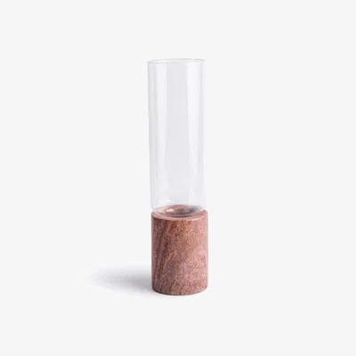 Wolf & Badger Soliflor Red Marble Vase - Small And Jacob