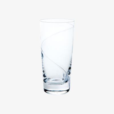 Wolf & Badger White Kirameki Tumbler Glass - One Line, Clear | Sghr Sugahara