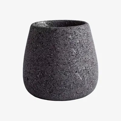 Wolf & Badger Grey Pod Vase - Volcanic Stone And Jacob