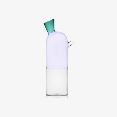 Wolf & Badger Neutrals / Pink / Purple Hand-Blown Borosilicate Glass Carafe | Sprezz