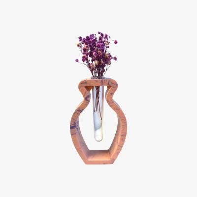 Wolf & Badger Pink / Purple Outline Vase - Baby Pink | By Shax
