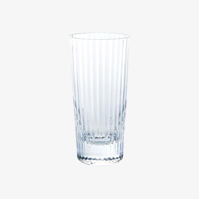 Wolf & Badger White Kirameki Tumbler Glass - Vertical Thirty Two Lines, Clear | Sghr Sugahara