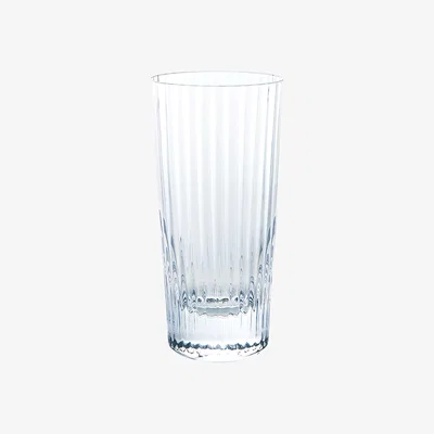 Wolf & Badger White Kirameki Tumbler Glass - Vertical Thirty Two Lines, Clear | Sghr Sugahara