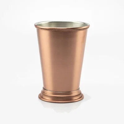 Wolf & Badger Brown Handcrafted Solid Copper Julep Cup | Anatoliacraft