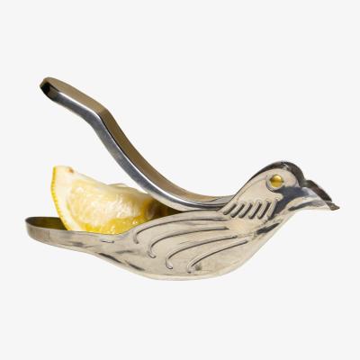 Wolf & Badger Silver Stainless Steel Bird Lemon Slice Squeezer - Fruit Slice Juicer | Anatoliacraft