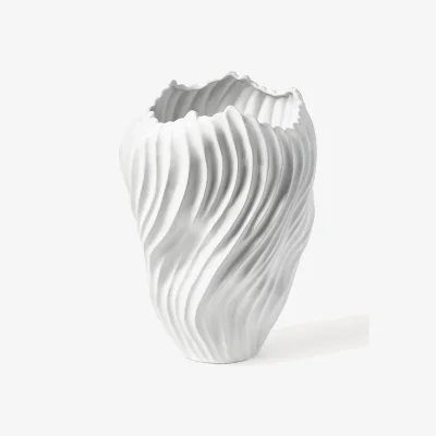 Westwing Large Vase Milazzo with Ribbed Twist, H 44 cm