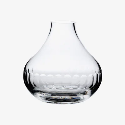 Westwing Mouth-Blown Crystal Vase Lens, H 11 cm