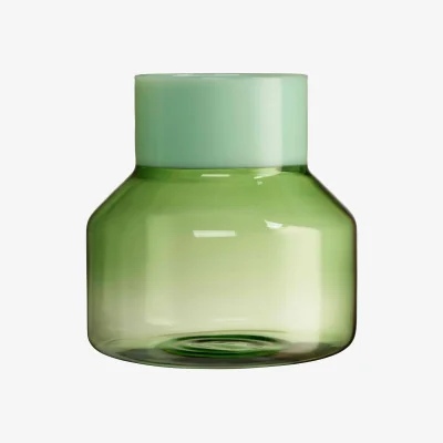 Westwing Borosilicate Vase Generous, H 17 cm