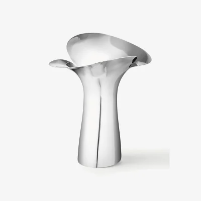 Westwing Stainless Steel Vase Bloom Botanica, H 33 cm