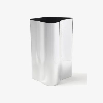 Westwing Stainless Steel Vase Vine, H 26 cm