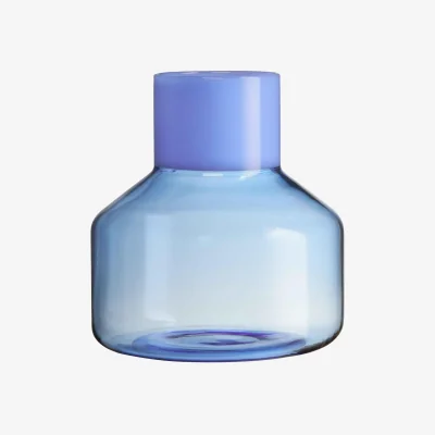 Westwing Borosilicate Vase Generous, H 14 cm