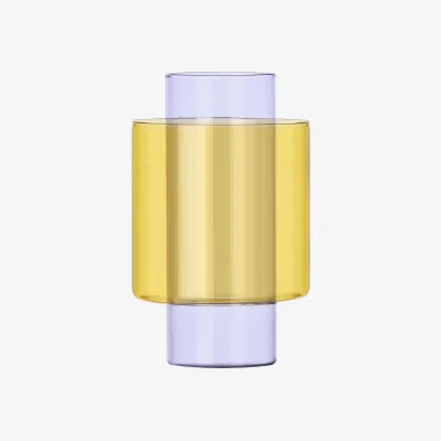 Westwing Handmade Glass Vase Boreale, H 21 cm