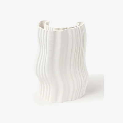 Westwing Stoneware Vase Moire, H 30 cm