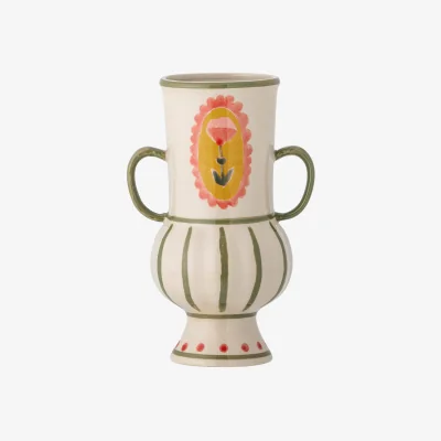 Westwing Stoneware Vase Odina, H 21 cm