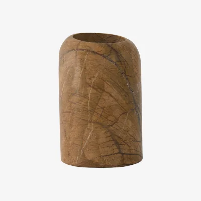 Westwing Marble Vase Boulder, H 21 cm