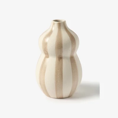 Westwing Hand-Painted Vase Ellen, H 24 cm