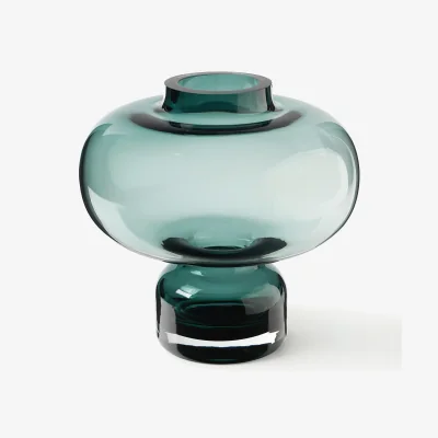 Westwing Mouth-Blown Glass Vase Nicola, H 20 cm