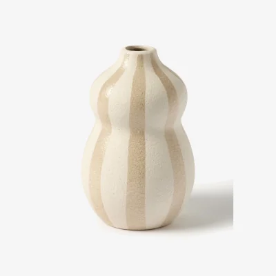Westwing Hand-Painted Vase Ellen, H 18 cm