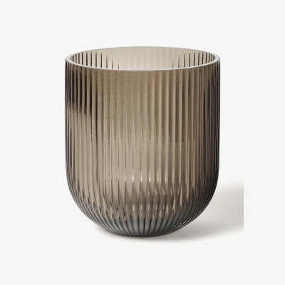 Westwing Glass Vase Simple Stripe, H 18 cm