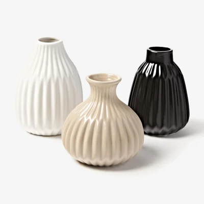 Westwing Porcelain Vases Palo, Set of 3