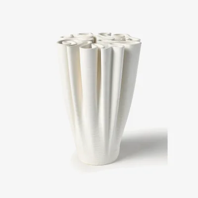Westwing Stoneware Vase Dedali, H 25 cm