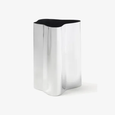 Westwing Stainless Steel Vase Vine, H 18 cm