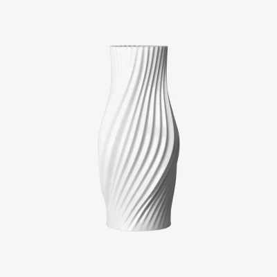 Westwing Porcelain Vase Twist, H 31 cm