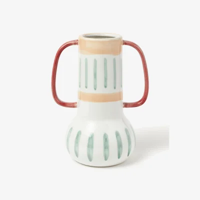 Westwing Hand-Painted Vase Lise, H 30 cm
