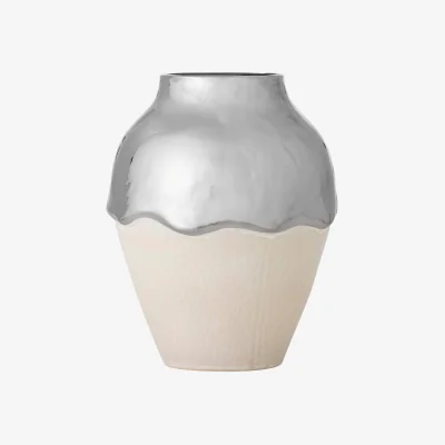 Westwing Stoneware Vase Silvio, H 26 cm
