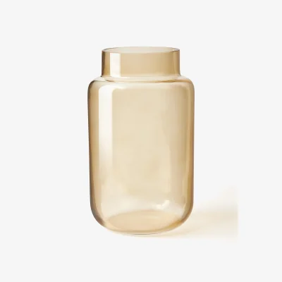 Westwing Glass Vase Lasse, H 22 cm