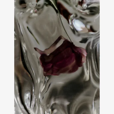 Westwing Mouth-blown Vase Virelle, H 18 cm