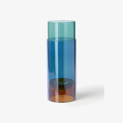 Westwing Mouth-Blown Vase Bouquet Tube, H 27 cm