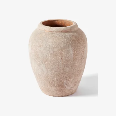 Westwing Large Floor Vase Leana with Sand Finish, H 50 cm