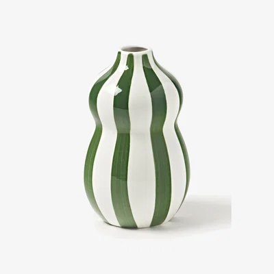 Westwing Hand-Painted Christmas Vase Ellen, H 18 cm